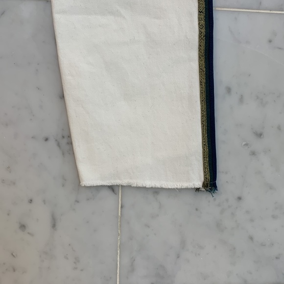 Pam & Gela ribbon embellished white jeans. - Picture 8 of 12